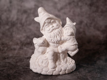 Load image into Gallery viewer, Papa Gnome with child and mouse - Bisque

