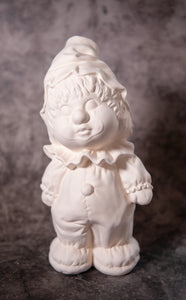 12" Clown- Bisque