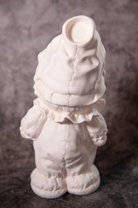 12" Clown- Bisque