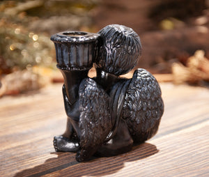 Sitting Cherub Candle Holder