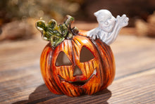 Load image into Gallery viewer, Pumpkin with Ghost

