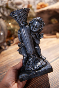 9" Cherub Candle Holder