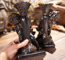 Load image into Gallery viewer, Set of 2 Cherub Candle Holders
