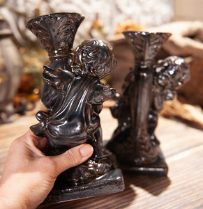 Set of 2 Cherub Candle Holders