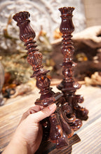 Load image into Gallery viewer, Set of 2 Copper Candlestick Holders
