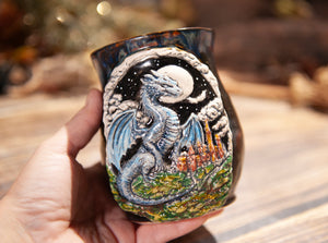 Sculpted Dragon Cup