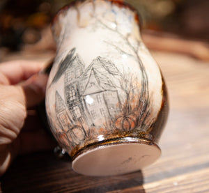 Hand painted Ghost mug