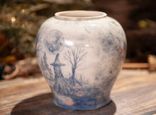 Load image into Gallery viewer, Hand Painted Witch Jar/Vase
