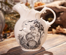 Load image into Gallery viewer, Hand Painted Cat Pitcher
