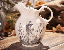 Load image into Gallery viewer, Hand Painted Witch Holding a Pumpkin Pitcher

