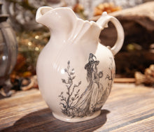 Load image into Gallery viewer, Hand Painted Witch Holding a Pumpkin Pitcher
