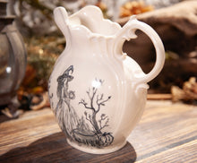 Load image into Gallery viewer, Hand Painted Witch Holding a Pumpkin Pitcher
