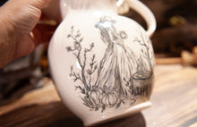 Load image into Gallery viewer, Hand Painted Witch Holding a Pumpkin Pitcher
