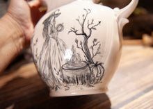 Load image into Gallery viewer, Hand Painted Witch Holding a Pumpkin Pitcher
