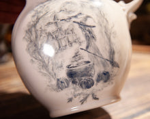 Load image into Gallery viewer, Hand Painted Witch and Haunted House Pitcher
