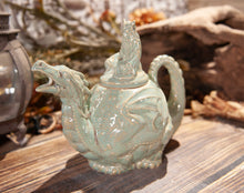 Load image into Gallery viewer, Light Green Dragon Teapot
