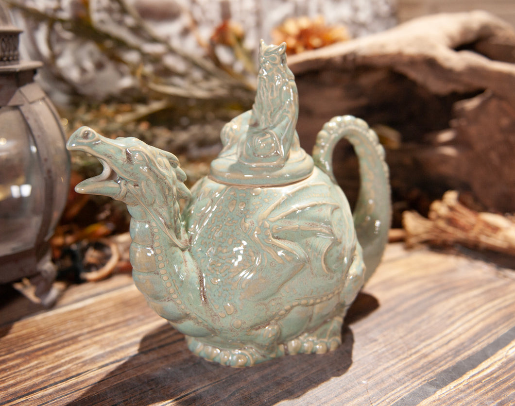 Light Green Dragon Teapot