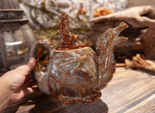 Load image into Gallery viewer, Blue and Brown Dragon Teapot
