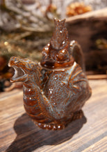 Load image into Gallery viewer, Blue and Brown Dragon Teapot
